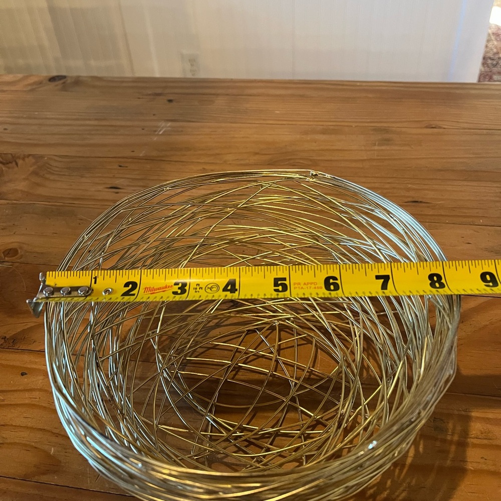 Gold Metal Wire Nest Basket - Picture 7 of 7